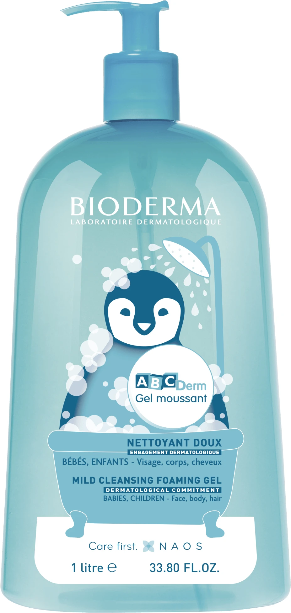 Bioderma ABCDerm Moussant Milde Reinigingsgel 1 l