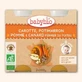Biologische puree van wortel, pompoen, appel en eend, +8 maanden, 2x200g, BabyBio