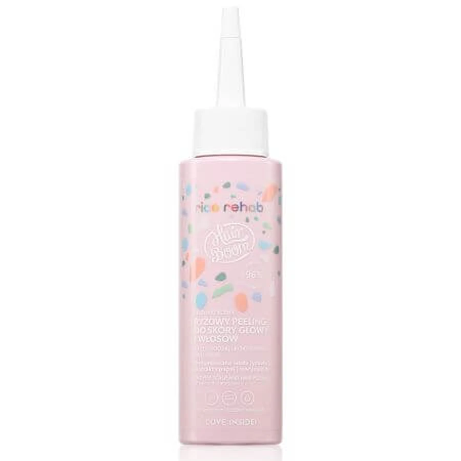 HairBoom Rice Rehab Peeling enzymatique au riz pour les cheveux, 100 ml, BodyBoom