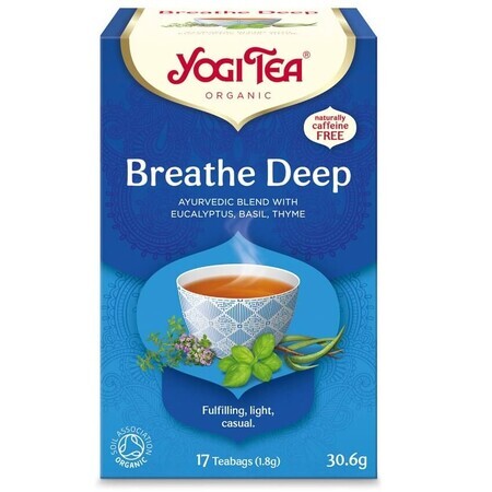 Breath Deep Tea, 17 sachets, Yogi Tea