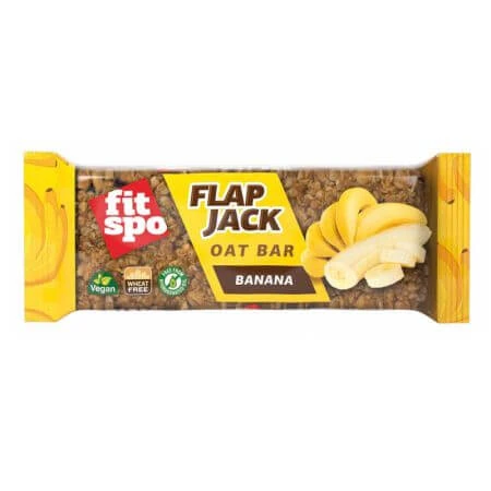 Banaan Flapjack Haver Flapjack, 80 g, FitSpo