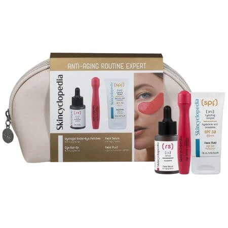 Anti-rimpel verzorgingsset, Anti-aging Routine Expert, 4 stuks, Skincyclopedie