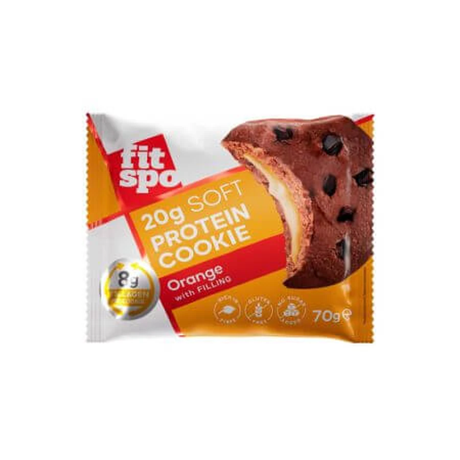 Pomarańczowe herbatniki proteinowe, 70 g, FitSpo: ceny i cechy