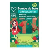 Effervescent bath bombs for children, Berries, 5 years+, 3 pieces, Easycare