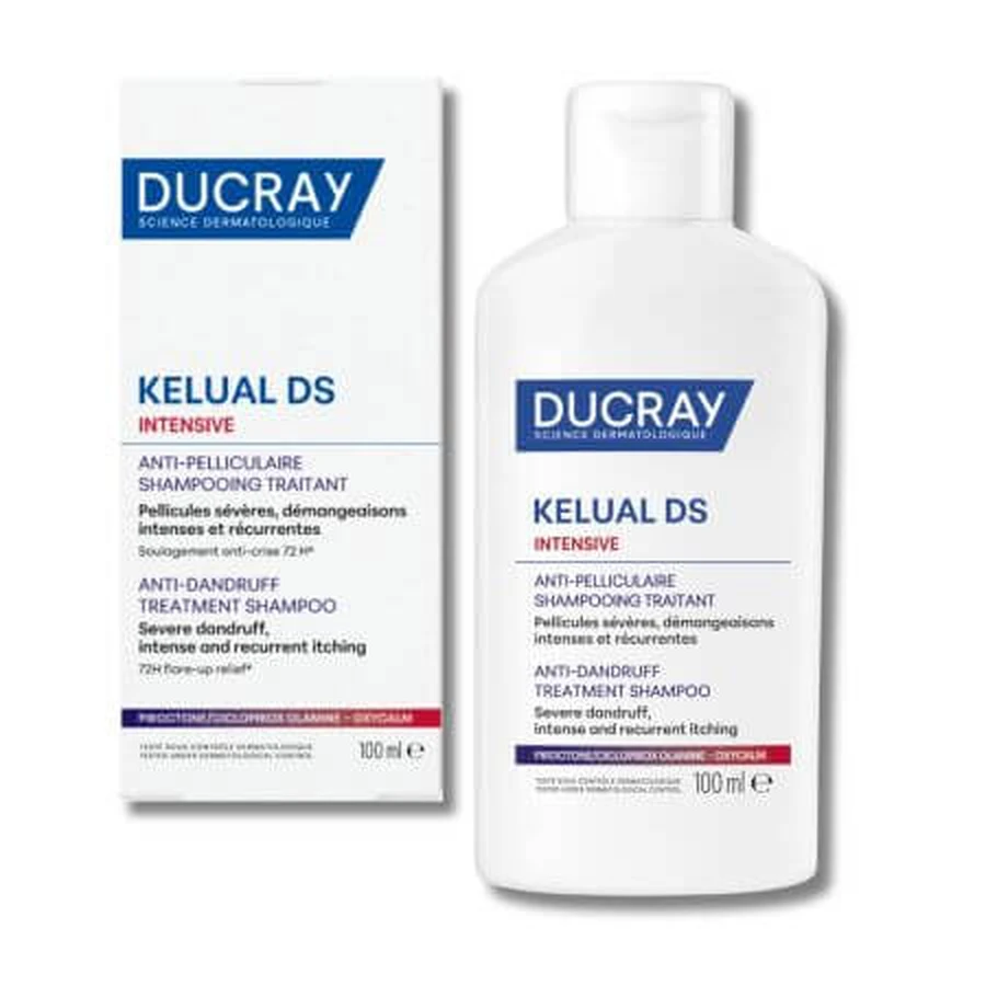 Anti-dandruff shampoo Kelual DS Intensive, 100 ml, Ducray