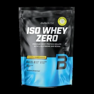 Premium wei-eiwitisolaat Iso Whey Zero, Ananas-Mango, 454 g, BioTechUSA