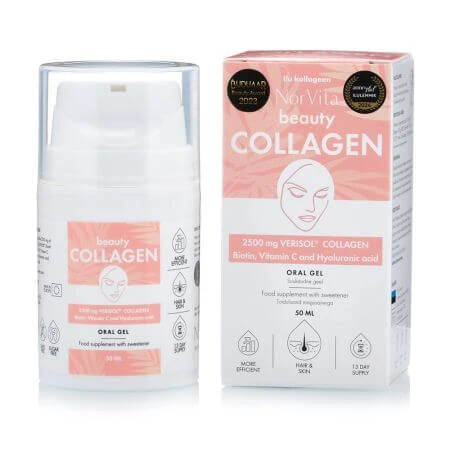 Orale gel met collageenpeptiden Veriso Collagen Beauty, 50 ml, Norvita