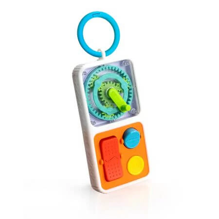 Tablero de actividades sensoriales portátil, Ficha de juego para llevar, +12 meses, Fat Brain
