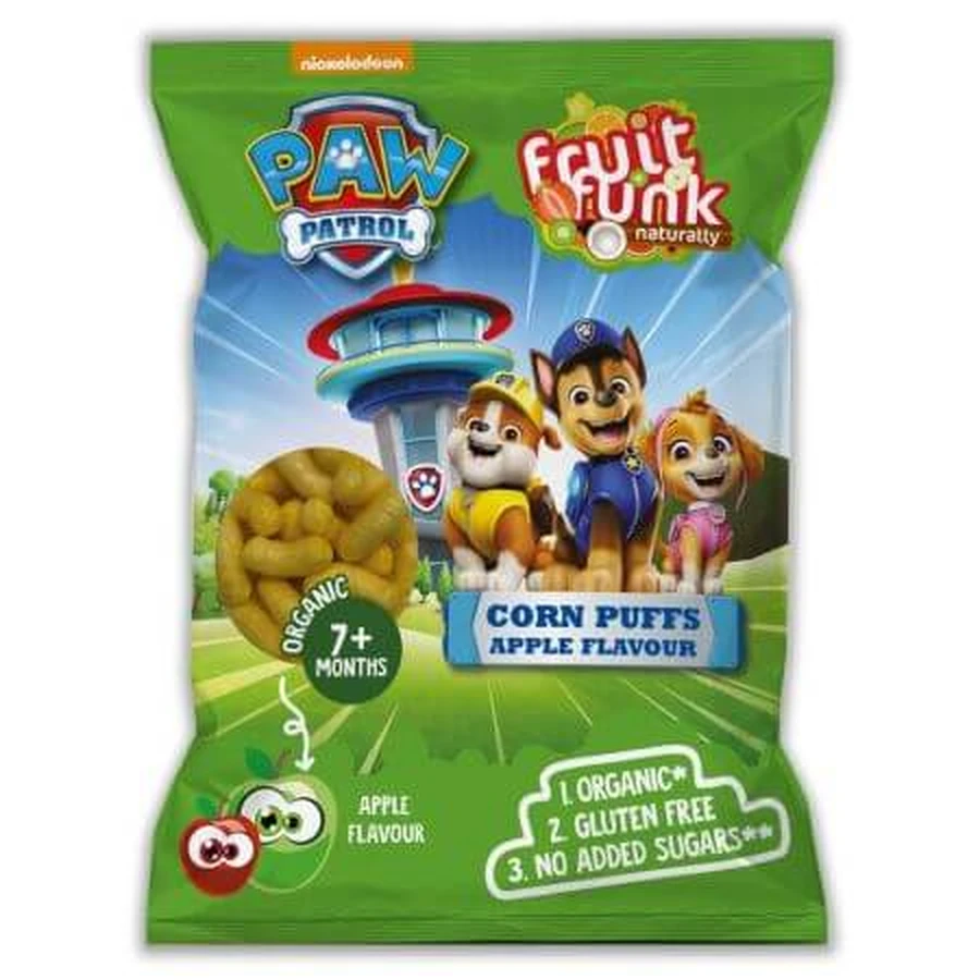 Apple puffs, Paw Patrol, 7 months+, 50 g, Fruitfunk