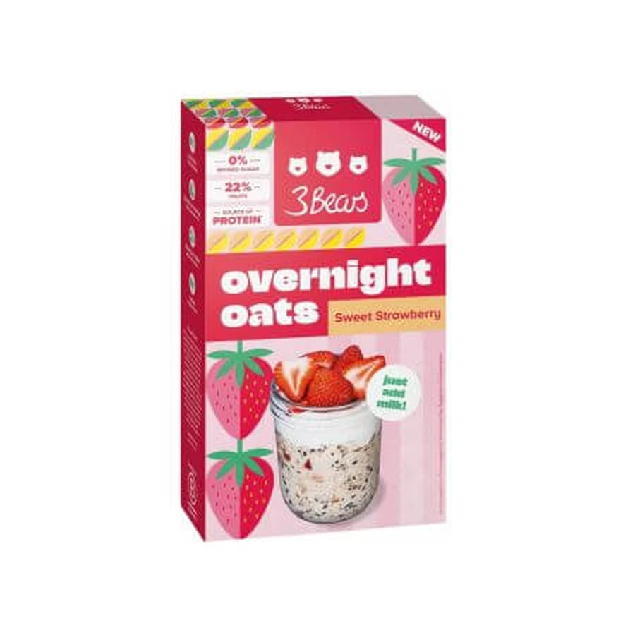 Haverpap met aardbeien, 400 g, 3Bears