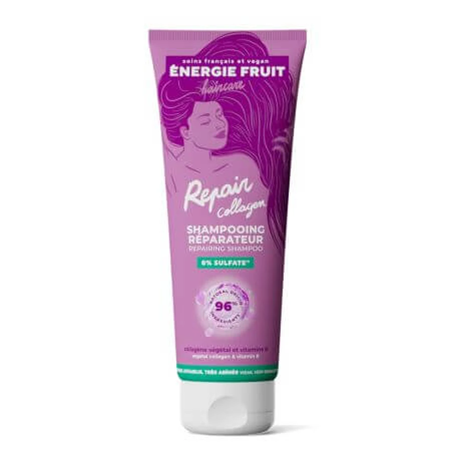 Champú reparador con colágeno para cabellos muy dañados, Repair Collagen, 250 ml, Energie Fruit