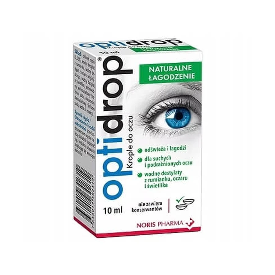Optidrop Natuurlijke Verzachtende Oogdruppels, 10 ml