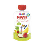 Purée de pommes, fraises et bananes HiPPiS, +12 mois, 100 g, Hipp