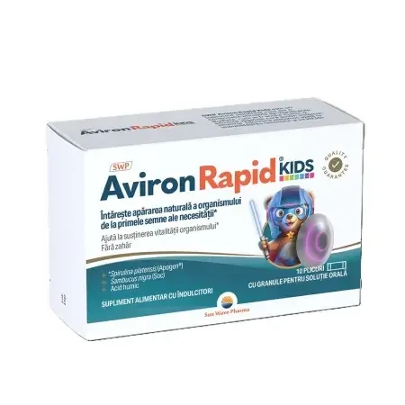 Aviron Rapid Kids, 10 zakjes, Sun Wave Pharma