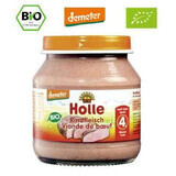 Purea Eco con manzo, +4 mesi, 125 g, Holle Baby Food