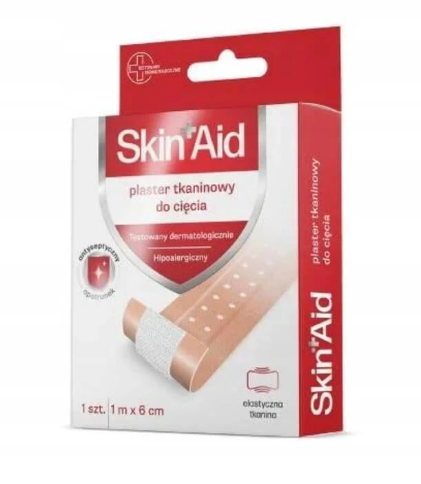 Skin Aid Stoffen snijpleister 1 m x 6 cm, 1 stuk
