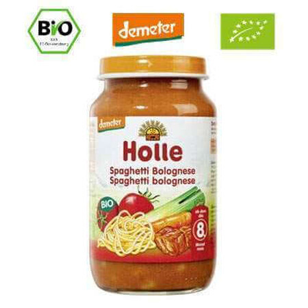 Spaghetti au bœuf, +8 mois, 220 g, Holle Baby Food