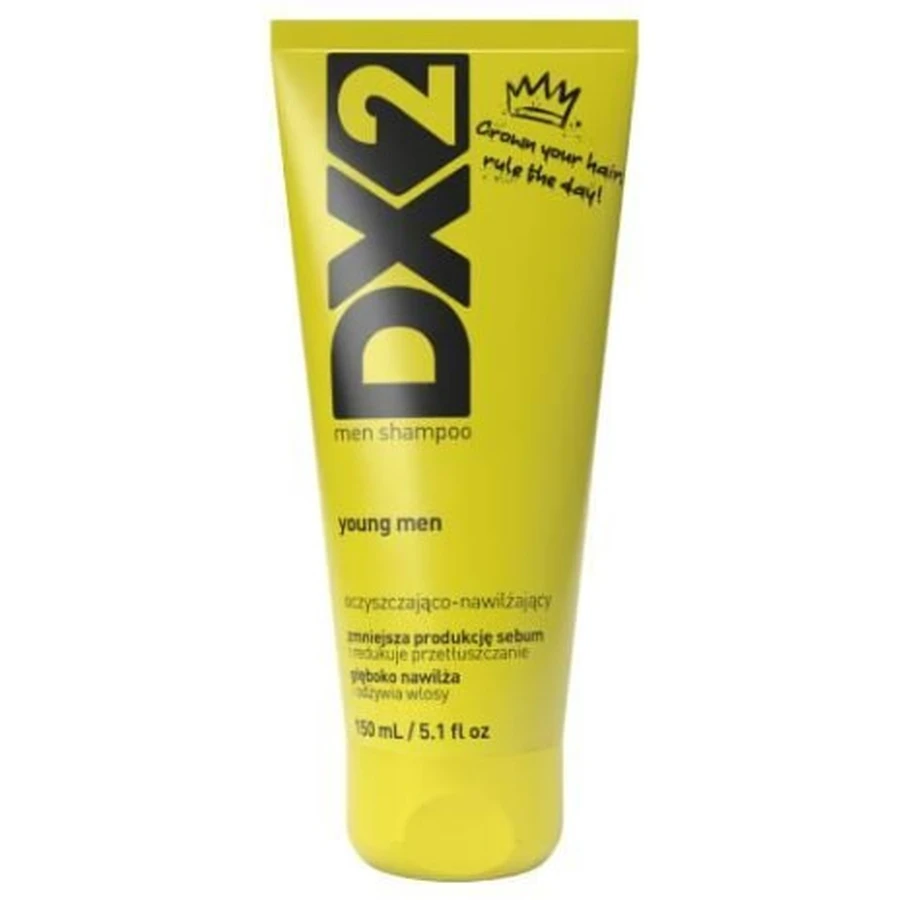 DX2 Young Men Champú Limpiador e Hidratante, 150 ml
