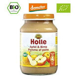 Eco apple and pear puree, +4 months, 190 g, Holle Baby Food