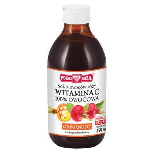 Polska Róża Vitamine C 100% vruchtensap, rozenbottelsap, 250 ml