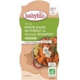 Puree van pompoen en Roquefort kaas, 2x 200 gr, Babybio