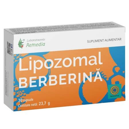 Berberine Lipozomaal, 30 capsules, Remedia
