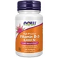Vitamina D3, 5000 UI, 120 cápsulas blandas, Now Foods