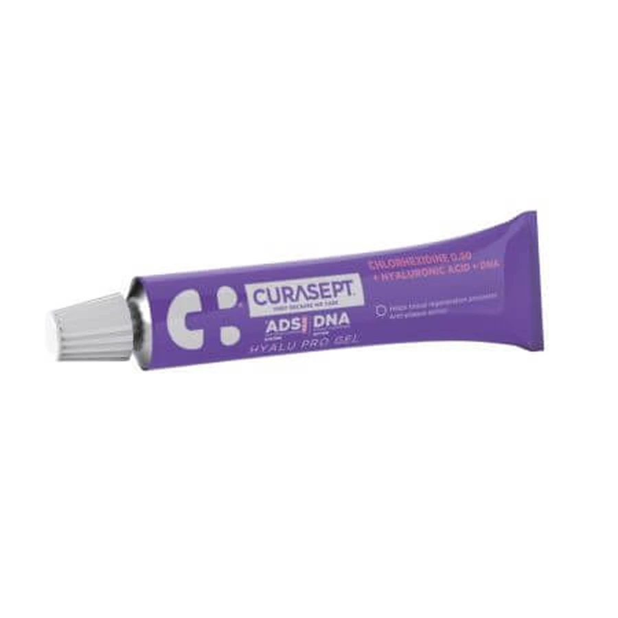 Parodontale gel met hyaluronzuur en chloorhexidine ADS DNA Hyalu Pro, 30 ml, Curasept