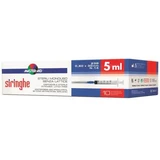 Steriele wegwerpspuit met dunne naald, 5 ml, 10 stuks, Pietrasanta Pharma