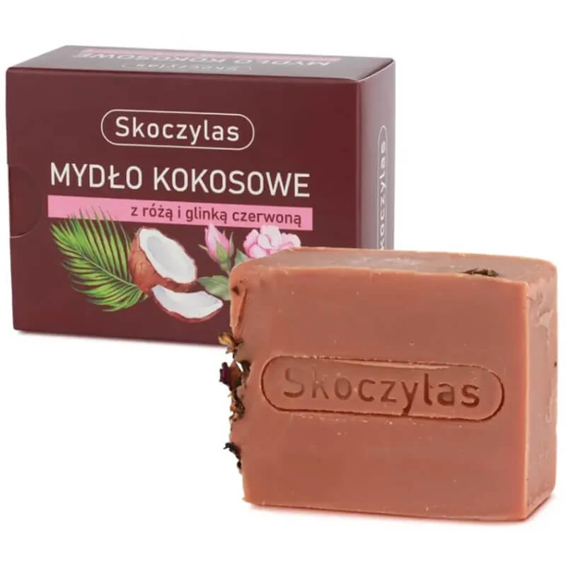 Skoczylas, kokoszeep met roos en rode klei, 100 g
