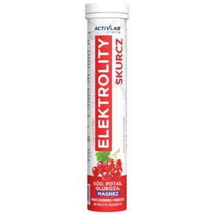 Activlab Pharma Elektrolity Skurcz, red currant flavor, 20 effervescent tablets