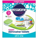 Ecozone Classic All in One, pastillas para lavavajillas, 72 uds.