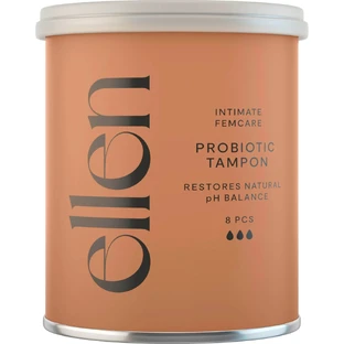 Ellen, tampones probióticos, super, 8 unidades