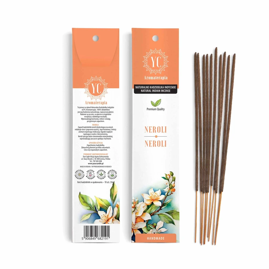 Your Candle, natuurlijke Indiase wierookstokjes, neroli, 10 stuks