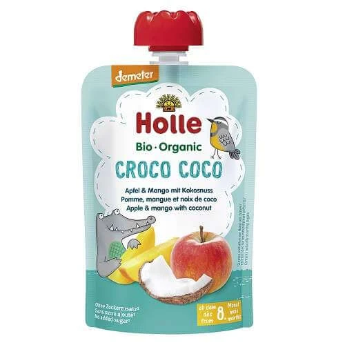 Biologische mango- en kokospuree, +8 maanden, 100 g, Holle Babyvoeding