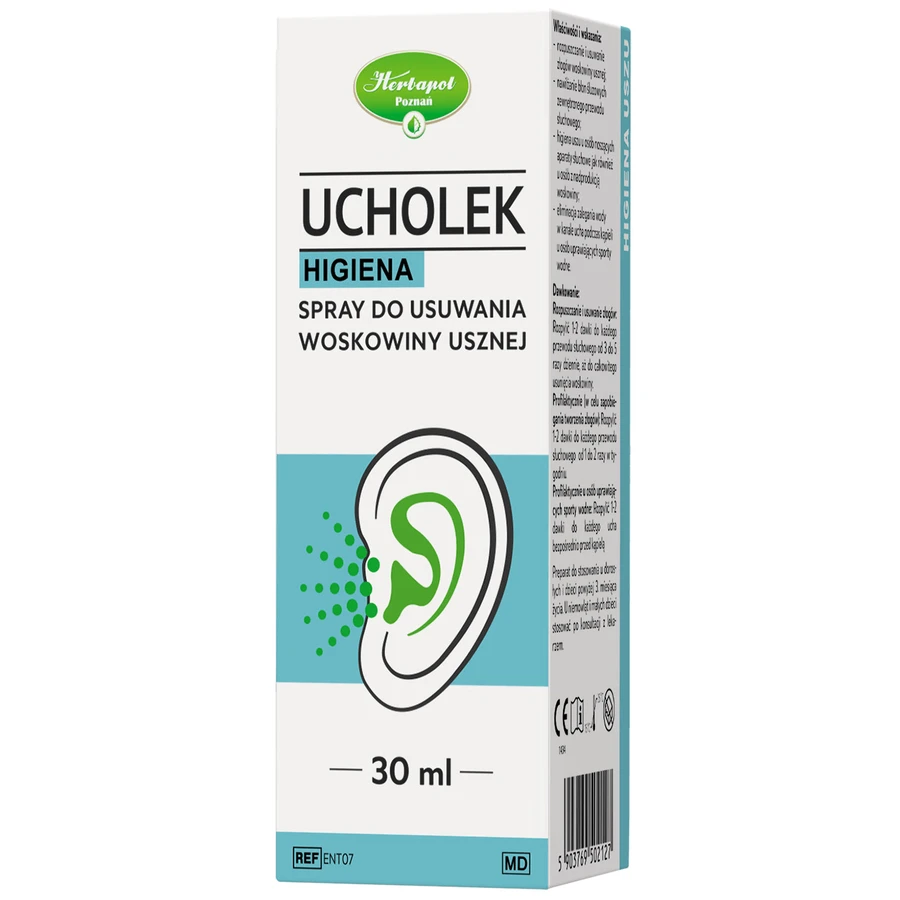 Ucholek Higiena, spray voor oorsmeerverwijdering, 30 ml
