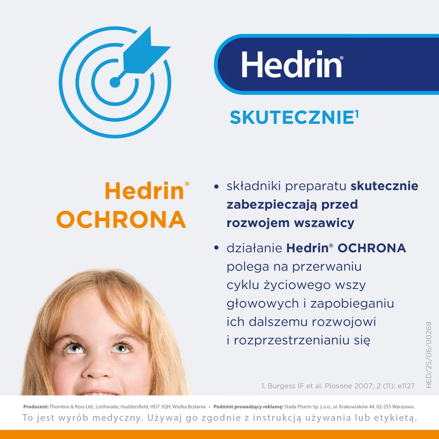 Hedrin Protection, spray conditioner to protect against head lice, 100 ml