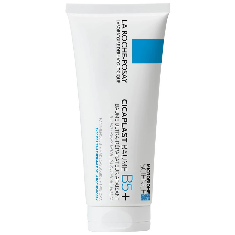 La Roche-Posay Kit Cicaplast Baume B5+, verzachtende regenererende lotion, 100 ml + Lipikar Baume AP+M, bodylotion, vanaf de geboorte, 400 ml + doosje miniproducten gratis