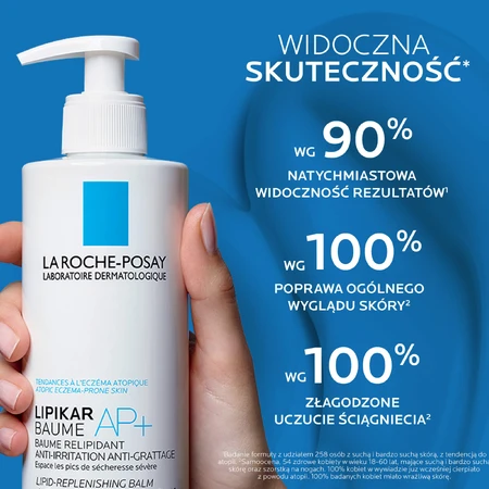 La Roche-Posay Kit Cicaplast Baume B5+, verzachtende regenererende lotion, 100 ml + Lipikar Baume AP+M, bodylotion, vanaf de geboorte, 400 ml + doosje miniproducten gratis