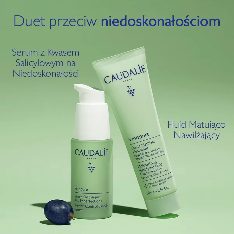 Caudalie Vinopure, fluid matująco-nawilżający, 60 ml: ceny i cechy