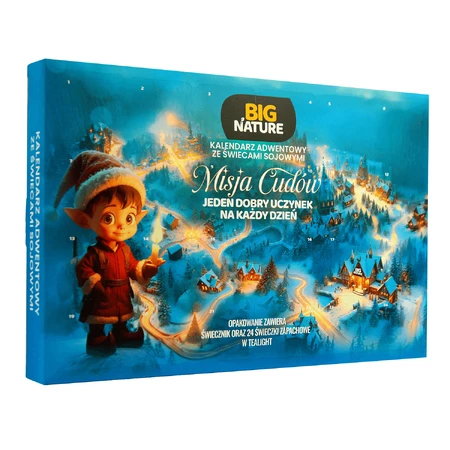 Advent Calendar Set Mission Miracles, 24 Soy Candles, Big Nature
