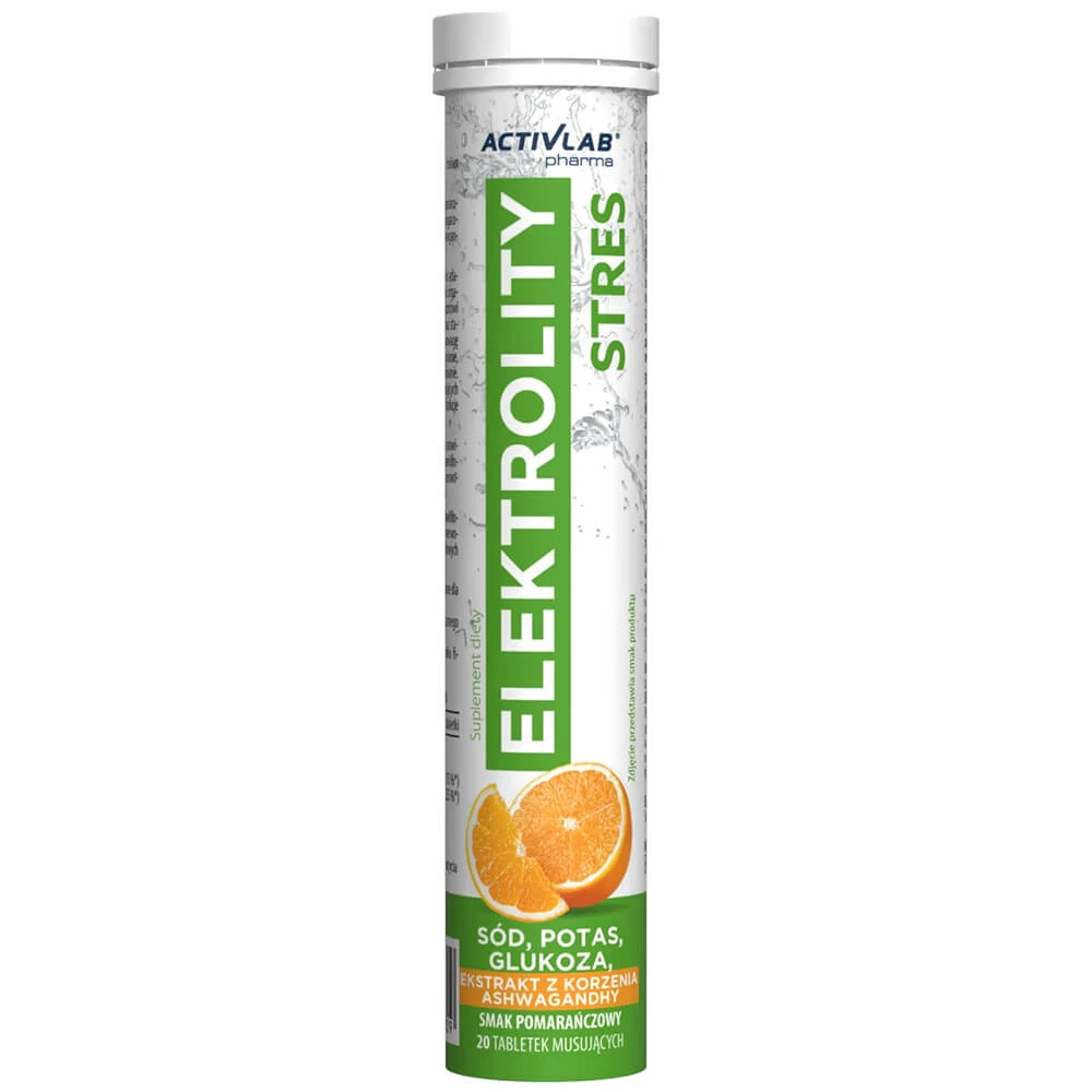 Activlab Pharma Elektrolity Stres, sinaasappelsmaak, 20 bruistabletten