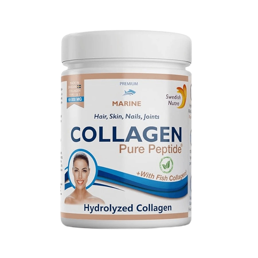Schwedisches Nutra Meereskollagen Reines Peptid, neutraler Geschmack, 300 g