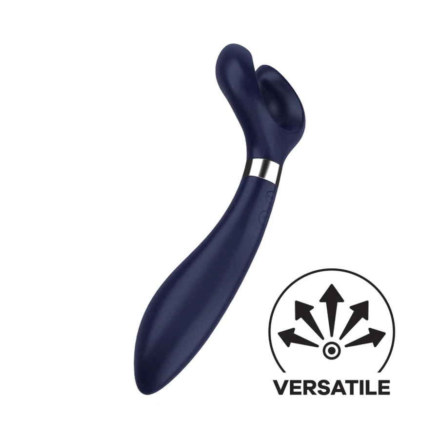 Satisfyer Endless Fun, multifunctional vibrator for couples, blue