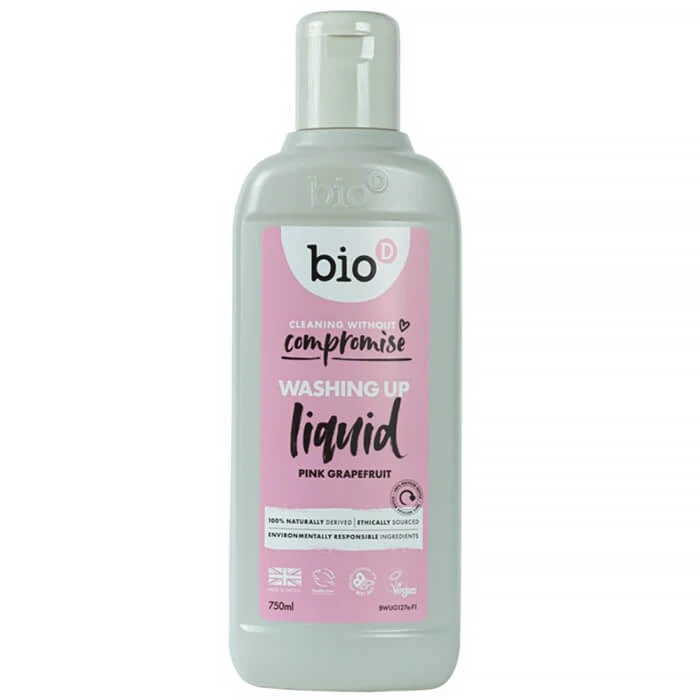 Bio-D, hypoallergeen geconcentreerd afwasmiddel, zacht voor de huid, grapefruit, 750 ml
