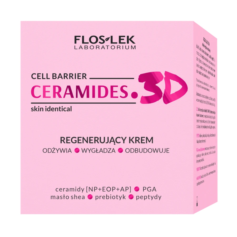 Floslek Laboratorium Ceramides. 3D, cremă de față regenerantă, 50 ml
