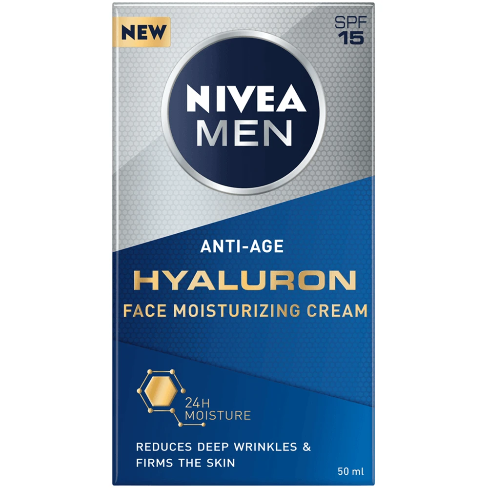 Nivea Men Hyaluron, anti-rimpel gezichtscrème, 50 ml