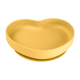 Canpol Babies, ventosa in silicone, cuore, giallo, da 6 mesi, 1 pz.