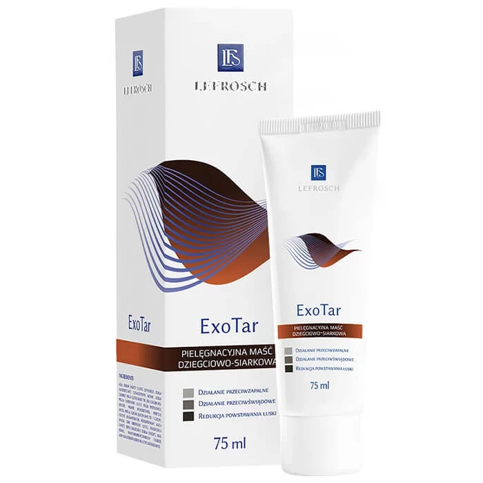 Lefrosch ExoTar, verzorgende teer- en zwavelzalf, 75 ml