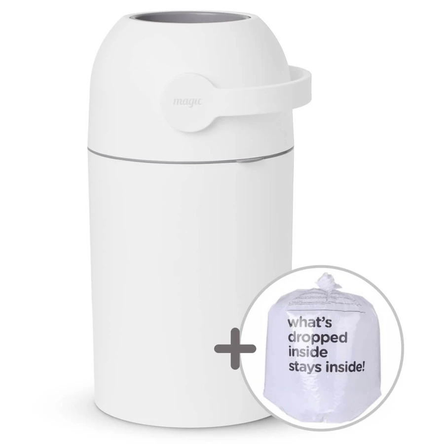 Magic Majestic, Gebrauchtwindeleimer, weiß, 40 l + Beutel, 15 Stück